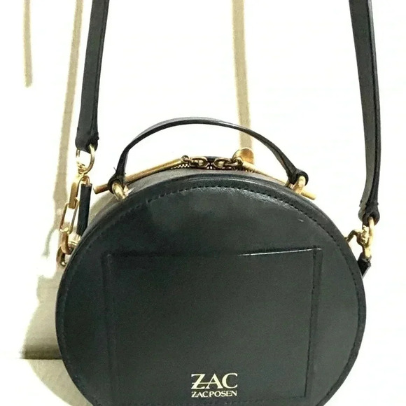 Zac Posen black eartha leather round top handbag - Picture 6 of 7